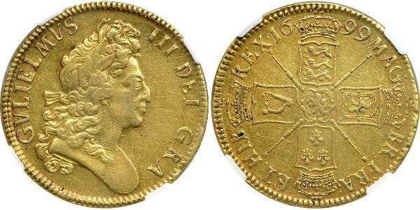 5 Гінея Королівство Англія (927-1649,1660-1707) Золото Вільгельм III (1650-1702)