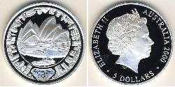 5 Dollaro Australia (1939 - ) Argento 