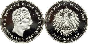 5 Долар Палау Palladium 