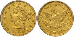 5 Долар США (1776 - ) Золото 