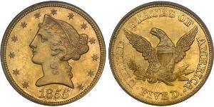5 Долар США (1776 - ) Золото 