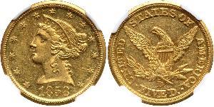 5 Долар США (1776 - ) Золото 