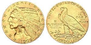 5 Долар США (1776 - ) Золото 