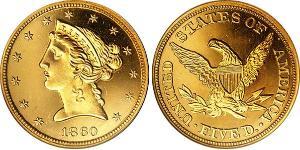 5 Долар США (1776 - ) Золото 