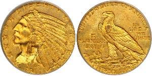 5 Долар США (1776 - ) Золото 