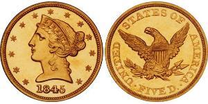 5 Долар США (1776 - ) Золото 