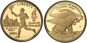 5 Долар США (1776 - ) Золото 