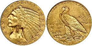 5 Долар США (1776 - ) Золото 