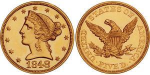 5 Долар США (1776 - ) Золото 