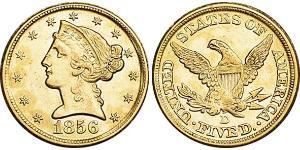 5 Долар США (1776 - ) Золото 