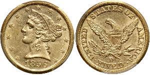 5 Долар США (1776 - ) Золото 