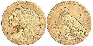5 Долар США (1776 - ) Золото 