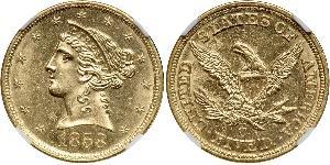 5 Долар США (1776 - ) Золото 