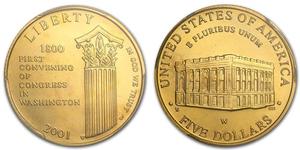 5 Долар США (1776 - ) Золото 