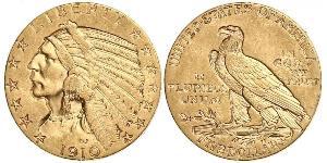 5 Долар США (1776 - ) Золото 