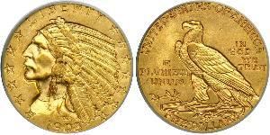 5 Долар США (1776 - ) Золото 