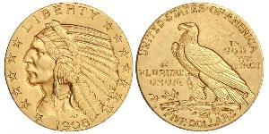5 Долар США (1776 - ) Золото 