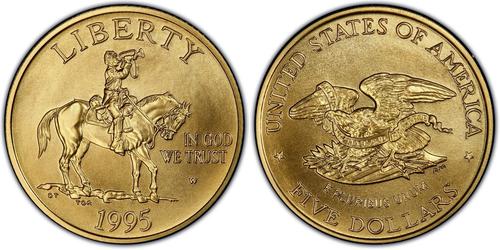 5 Долар США (1776 - ) Золото 