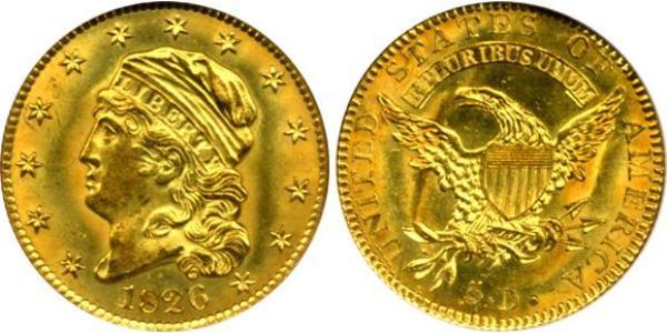 5 Долар США (1776 - ) Золото 