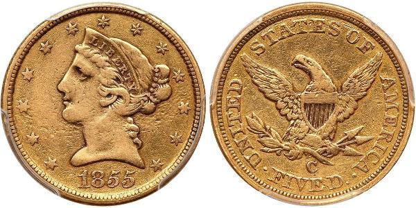 5 Долар США (1776 - ) Золото 