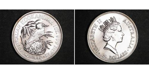 5 Долар Австралія (1939 - ) Срібло Єлизавета II (1926-2022)