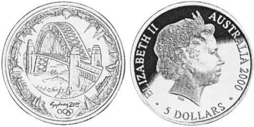 5 Долар Австралія (1939 - ) Срібло Єлизавета II (1926-2022)
