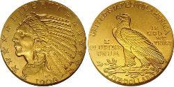 5 Dólar Estados Unidos de América (1776 - ) Oro 