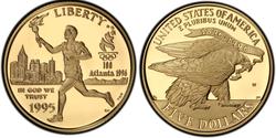 5 Доллар США (1776 - ) Золото 