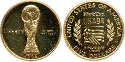 5 Доллар США (1776 - ) Золото 