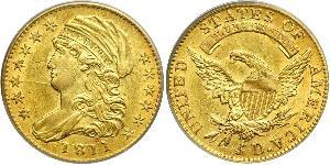 5 Доллар США (1776 - ) Золото 