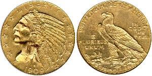 5 Доллар США (1776 - ) Золото 