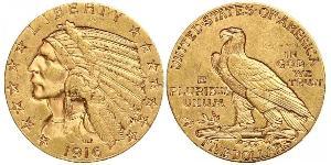 5 Доллар США (1776 - ) Золото 