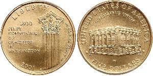 5 Доллар США (1776 - ) Золото 