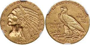 5 Доллар США (1776 - ) Золото 