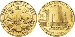 5 Доллар США (1776 - ) Золото 