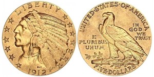 5 Доллар США (1776 - ) Золото 