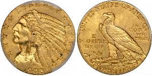 5 Доллар США (1776 - ) Золото 
