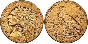 5 Доллар США (1776 - ) Золото 