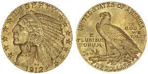 5 Доллар США (1776 - ) Золото 