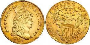5 Доллар США (1776 - ) Золото 