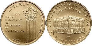 5 Доллар США (1776 - ) Золото 