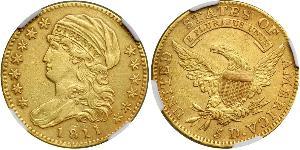5 Доллар США (1776 - ) Золото 