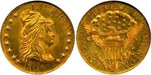 5 Доллар США (1776 - ) Золото 