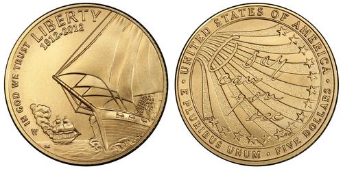 5 Доллар США (1776 - ) Золото 