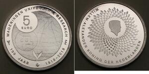 5 Евро Нидерланды Серебро 
