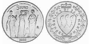 5 Евро Сан-Марино Серебро 