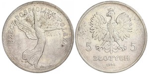 5 Злотий Польська республіка (1918 - 1939) Срібло 