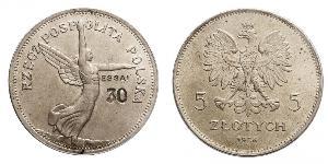 5 Злотий Польська республіка (1918 - 1939) Срібло 