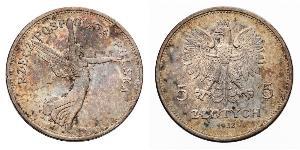 5 Злотий Польська республіка (1918 - 1939) Срібло 