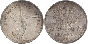 5 Злотий Польська республіка (1918 - 1939) Срібло 